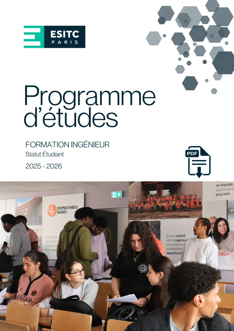 ESITC Paris matières enseignées formation ingénieur_post-bac à bac+5