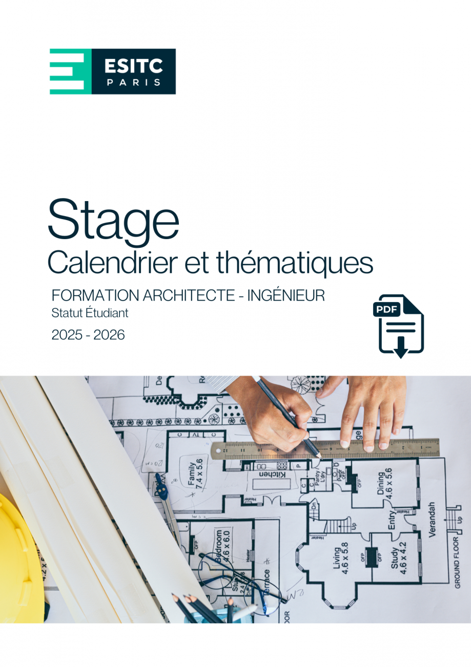 Bicursus Architecte-Ingénieur - plaquette des stages