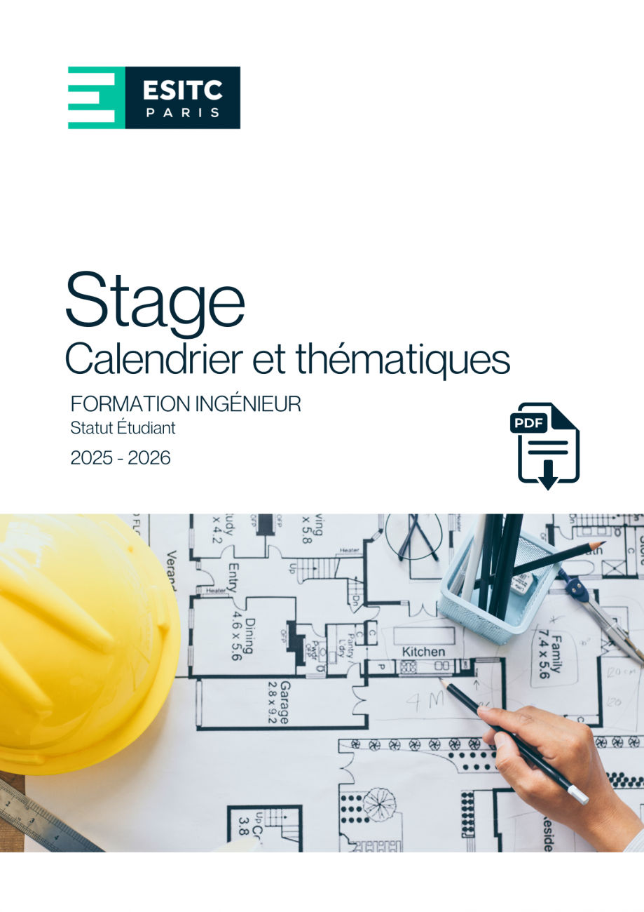 Formation Ingénieur - Plaquette des stages