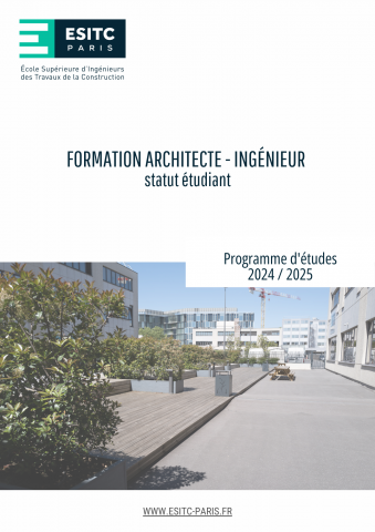 PROGRAMME D'ÉTUDES DOUBLE CURSUS ARCHITECTE - INGÉNIEUR