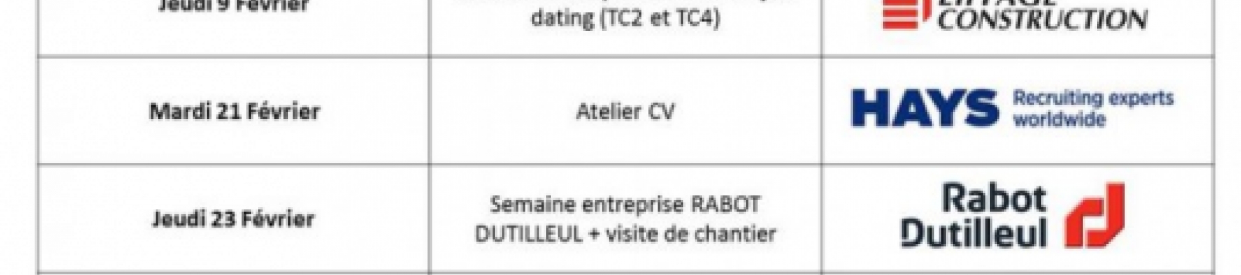 Les semaines entreprises de l'ESITC Cachan